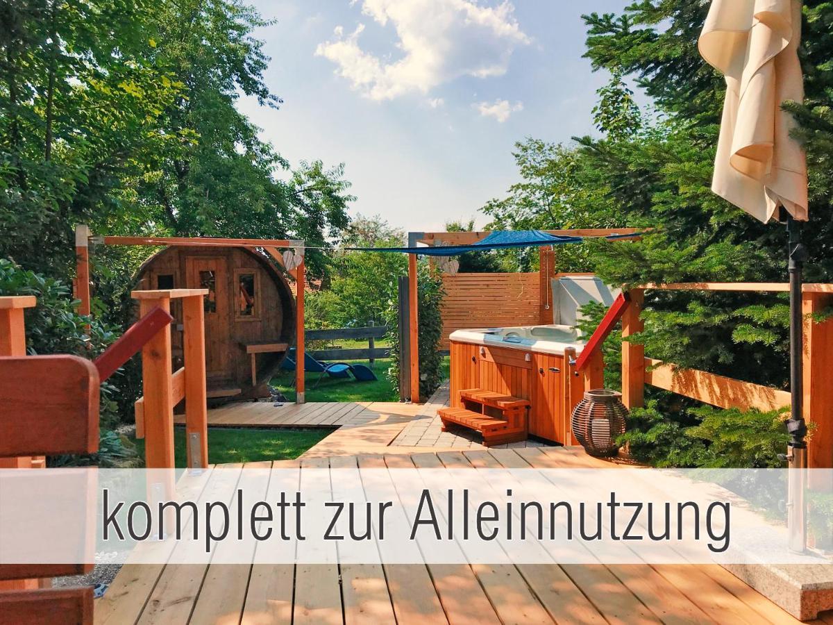 Huette41: Ganze Huette Nah Am See Mit Privatem Whirlpool, Sauna. Umzaeunt. 발트키르헨 외부 사진